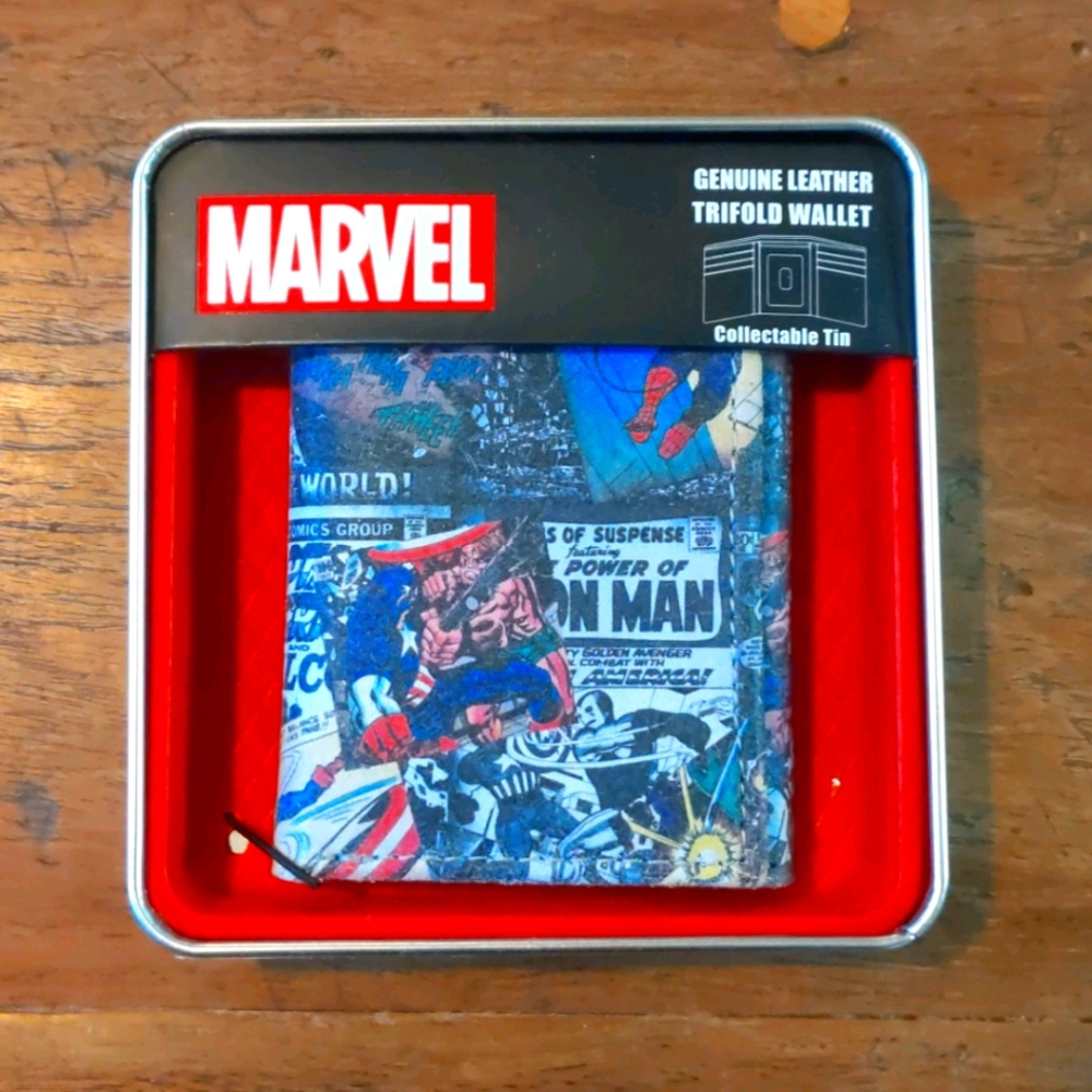 Marvel Comics Leather Tri-Fold Wallet